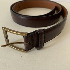 L.L.BEAN GENUINE FULL GRAIN LEATHER FOR MEN SIZE 38 MADE IN USA  MAHAGONY